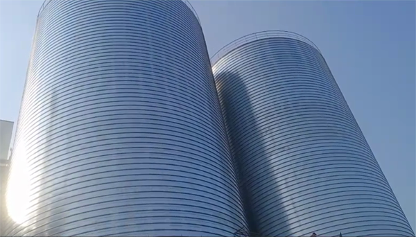 惠山2座混凝土高架卷板仓